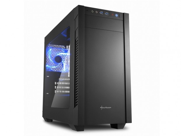 トンネル構造採用のミニタワーPCケース、SHARKOON「S1000」2月下旬発売