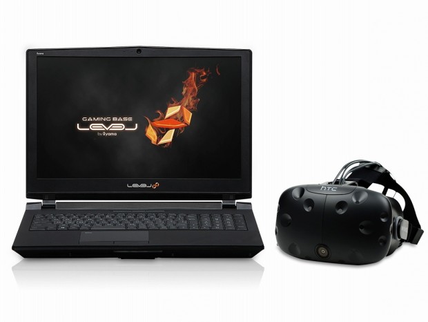 LEVEL∞、HTC「Vive」が付属する15.6インチフルHDゲーミングノートPC発売