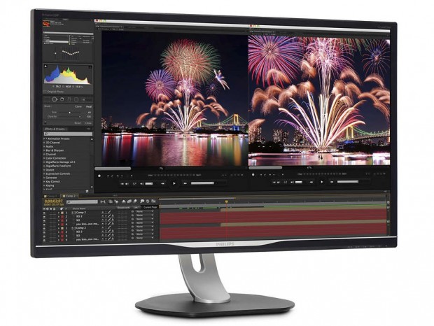 Type-C接続のHDR10対応31.5型WQHD液晶、Philips「328P6AUBREB/11」