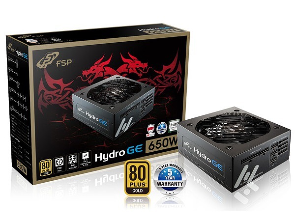 3種類のステッカーでカスタマイズできるフルモジュラーGOLD電源、FSP「Hydro GE」シリーズ