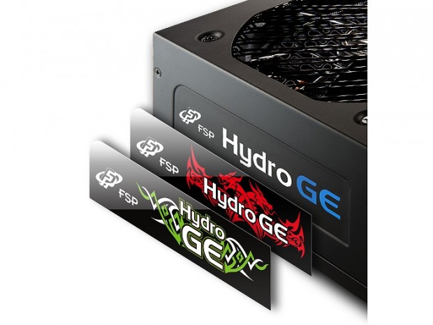 3種類のステッカーでカスタマイズできるフルモジュラーGOLD電源、FSP「Hydro GE」シリーズ