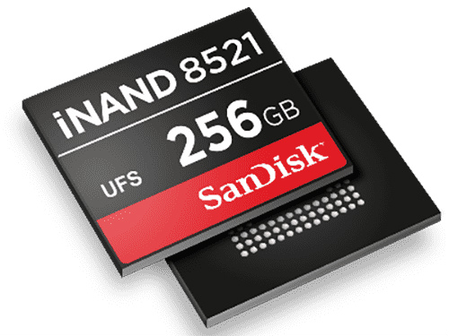 SSD並の速度・容量を実現。64層3D NAND採用UFS2.1 EFD、SanDisk「iNAND 8521」