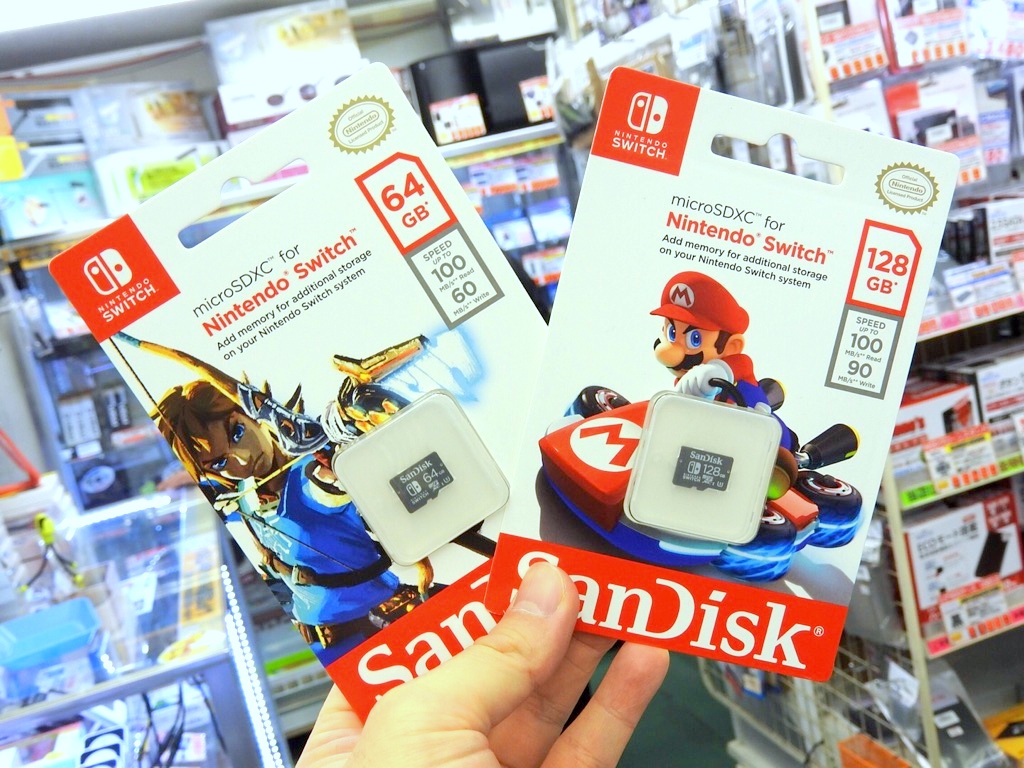 Nintendo Switch正式ライセンスのmicroSDカードがSanDiskから発売