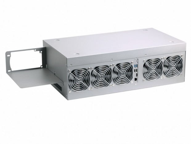 9枚のVGAを標準装備するAIOマイニングシステム、Manli「M-P1041009-N」
