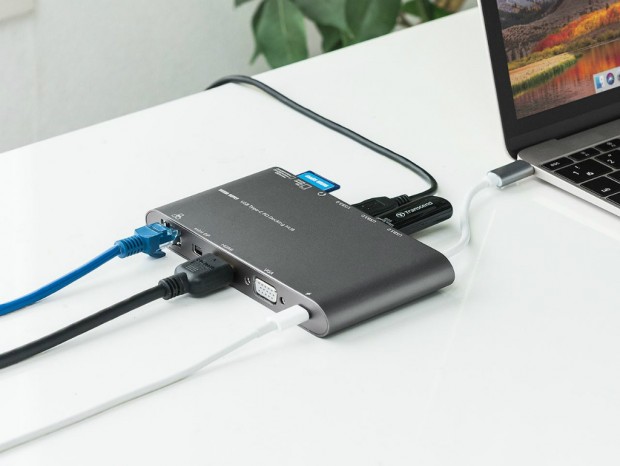 Type-Cケーブル1本で、9種類のポートを拡張できるドックハブがサンワダイレクトから