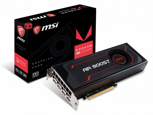 MSI、オリジナル外排気クーラーを搭載する「Radeon RX Vega 64 Air Boost 8G OC」発売
