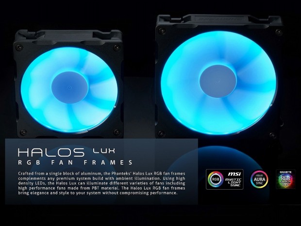 既存ファンにRGB機能を追加するファンフレーム、Phanteks「Halos RGB Fan Frames」