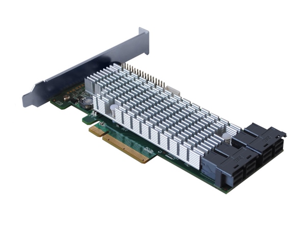 16台のSAS/SATAドライブ対応のRAIDホストカード、HighPoint「RocketRAID 2840A」