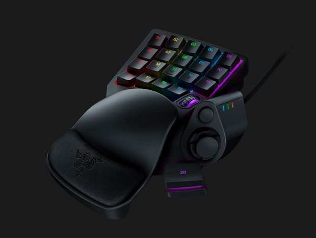 独自メカメンブレン採用の左手用RGBキーパッド、Razer「Tartarus V2」