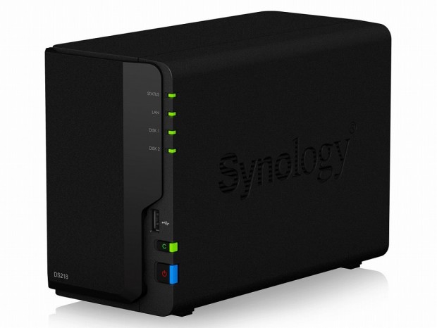 ハードウェア暗号化機能を搭載する2ベイNAS、Synology「DiskStation DS218」