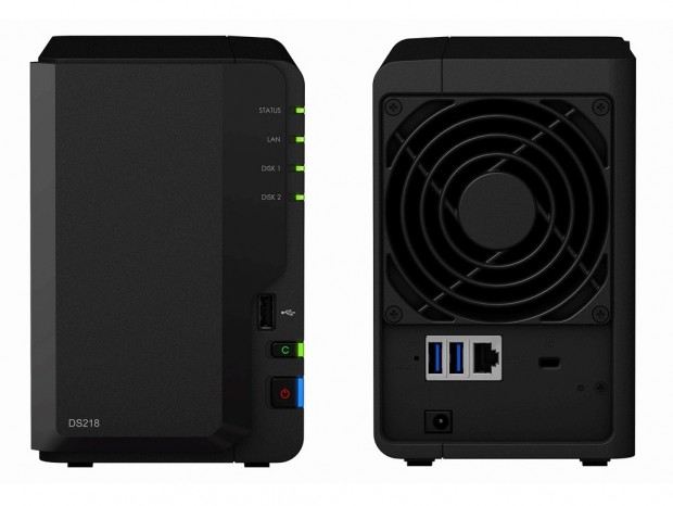 ハードウェア暗号化機能を搭載する2ベイNAS、Synology「DiskStation DS218」
