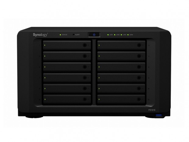 SSDが12台搭載可能なオールフラッシュ対応のNASキット、Synology「FlashStation FS1018」