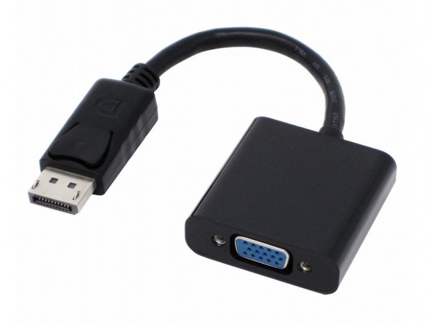 アイネックス、D-Sub機器をDisplayPortに接続できるDisplayPort-VGA変換ケーブル「AMC-DPVGA」