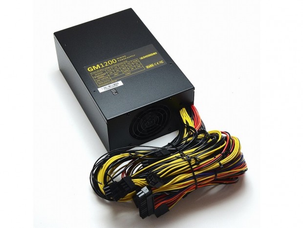 80PLUS GOLD相当のマイニング向け1,200W電源、アユート「PROMINER GM1200」