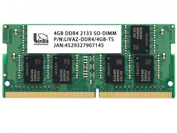 リンクス、ECS「LIVA」シリーズ推奨のSODIMMメモリ発売