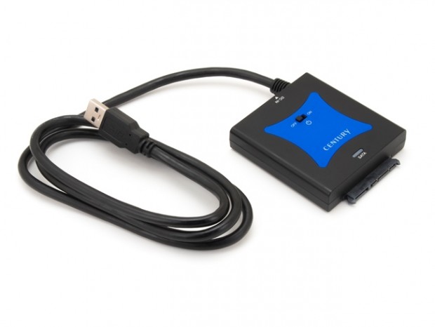 光学ドライブにも対応するSATA3.0-USB3.0変換アダプタ、センチュリー「裸族の頭」
