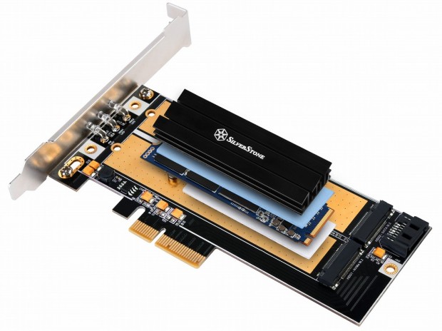 M.2 SSDの温度を約20℃下げるアルミニウム製ヒートシンク、SilverStone「TP02-M2」