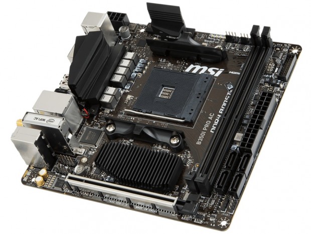 MSI、Ryzen対応のMini-ITXマザーボード「B350I PRO AC」31日発売