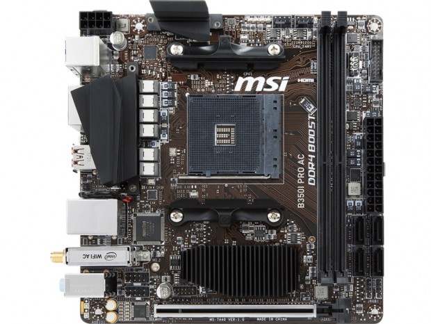 MSI、Ryzen対応のMini-ITXマザーボード「B350I PRO AC」31日発売