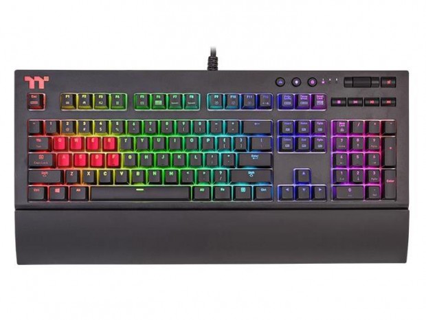 Cherryの高速スイッチ“銀軸”搭載ゲーミングキーボード、Thermaltake「TT Premium X1 RGB」