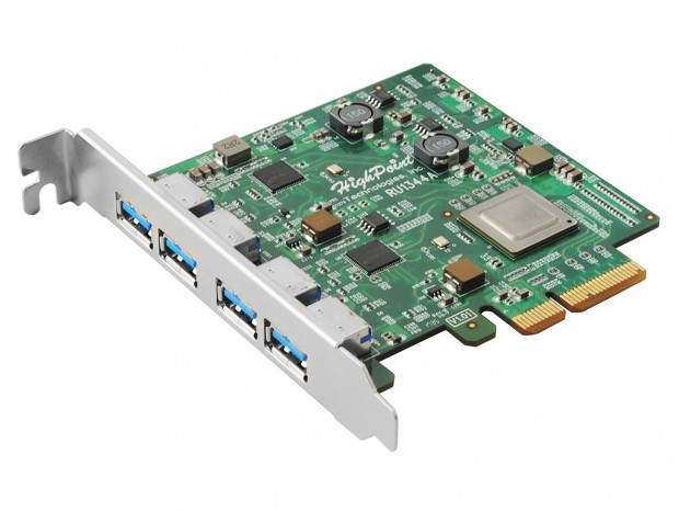 同時使用でも転送速度が落ちない4ポートUSB3.1カード、HighPoint「RocketU 1344A」