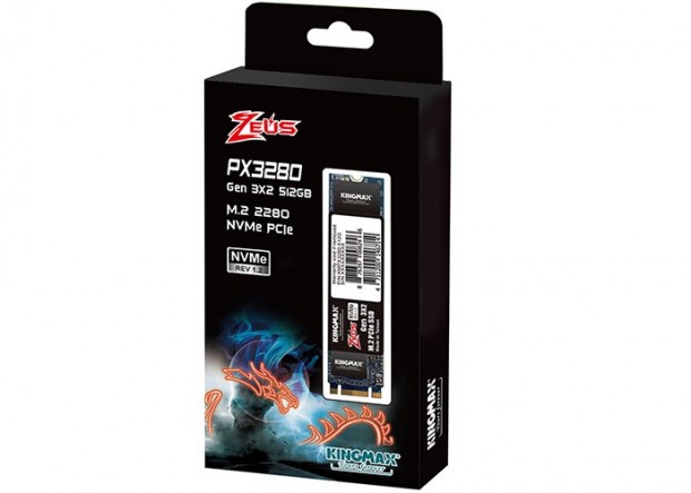 KINGMAX、PCIe3.0（x2）接続のNVMe M.2 SSD「ZEUS PX3280」シリーズ
