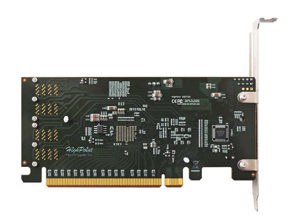 4台のNVMe U.2 SSDを増設できるRAID拡張カード、HighPoint「SSD7120」