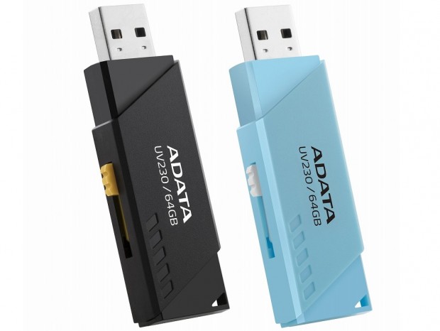 キャップがいらないスライド式USBメモリ、ADATA「UV330/230」近日発売