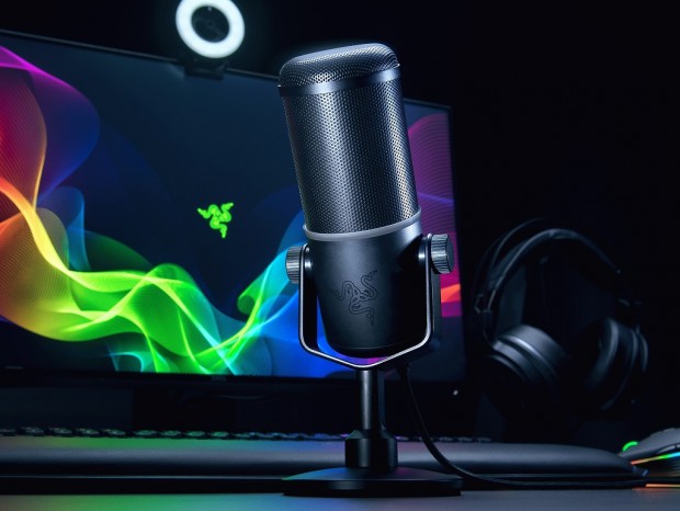 Razer、ハイパスフィルタやリミッター搭載のゲーム実況向けマイク「Razer Seiren Elite」