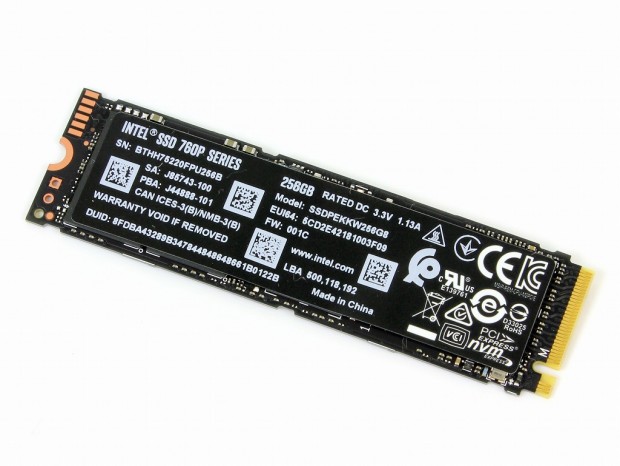 インテル SSD 760p 256GB M.2 2280 使用時間:873時間