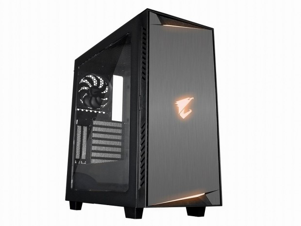 マザー・グラフィックスの発光と同期する、GIGABYTEのミドルタワー「AC300W Lite」