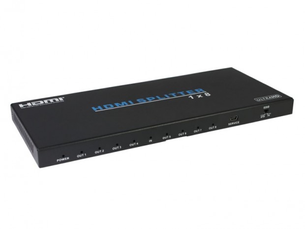 4K解像度分配に対応するHDMI 8分配器、テック「THDSP18-4KREAL」