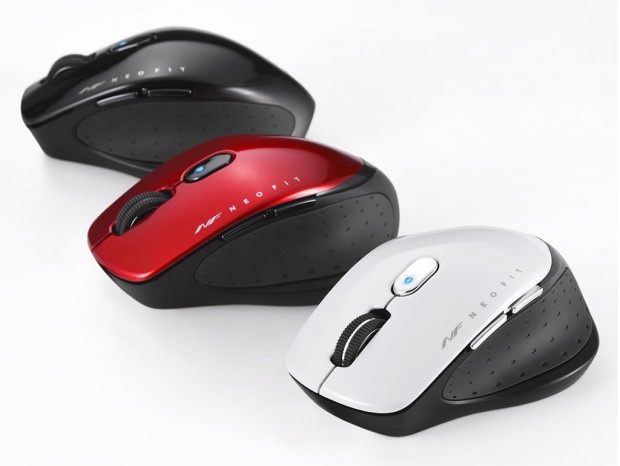 バッファロー、3パターンの握り方に対応する無線・有線マウス「NEO FIT」計12製品