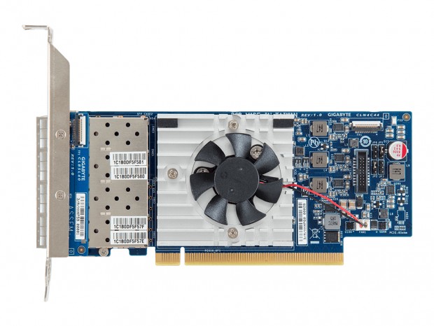 GIGABYTE、ロープロファイル対応の4ポート10ギガビットLANカード「CLN4M34」