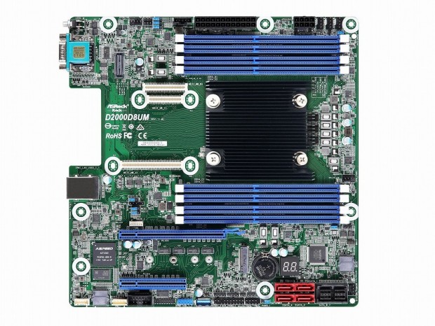 Intel最新SoC Xeon D-2100搭載のサーバー向けMicroATXマザーがASRock Rackから