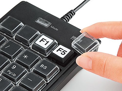 任意のキー割り当てに対応するプログラマブルテンキー、サンワサプライ「NT-19UH2BKN」