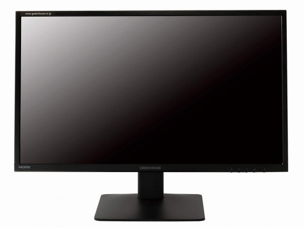 「ブルーライトカット機能」搭載の23.6型フルHD液晶、グリーンハウス「GH-LCW24C-BK」
