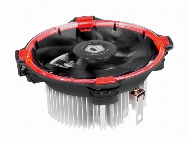 ID-COOLING、ロープロ仕様のRyzen対応トップフロークーラー「DK-03 Halo AMD Red」