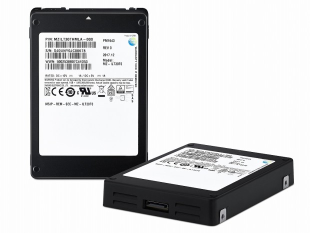 Samsung、30.72TBの大容量2.5インチSAS SSD「PM1643」量産開始