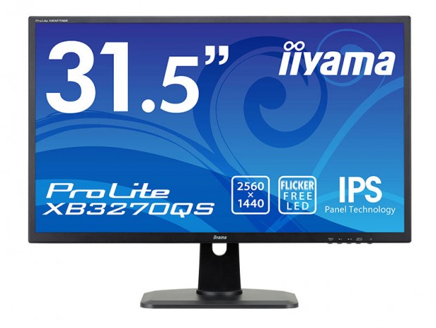 広視野角IPSパネル採用の31.5型WQHD液晶、iiyama「ProLite XB3270QS」