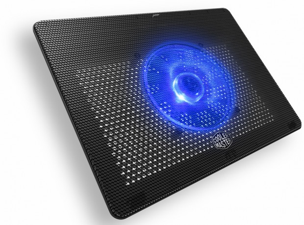 160mmブルーLEDファン搭載の静音ノートPCクーラー、Cooler Master「Notepal L2」