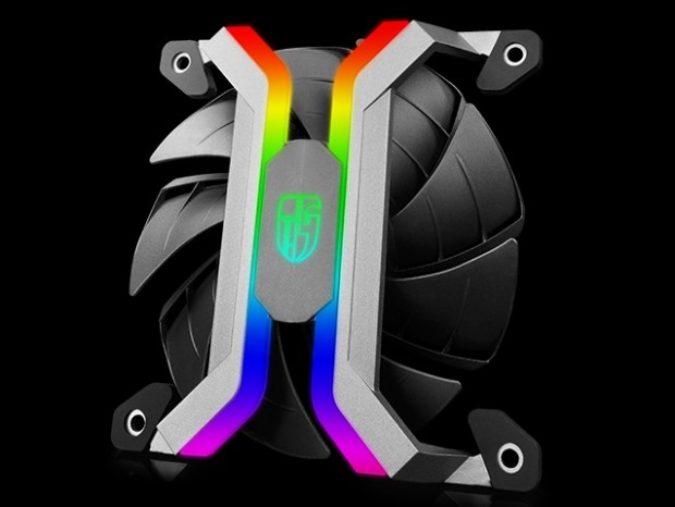 アルミ製スケルトンフレーム採用のRGB LEDファン、Deepcool「MF120」