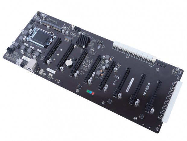 PCIe（x16）×8本のマイニング向けB250マザーボード、SUPoX「B250A-BTC D+」