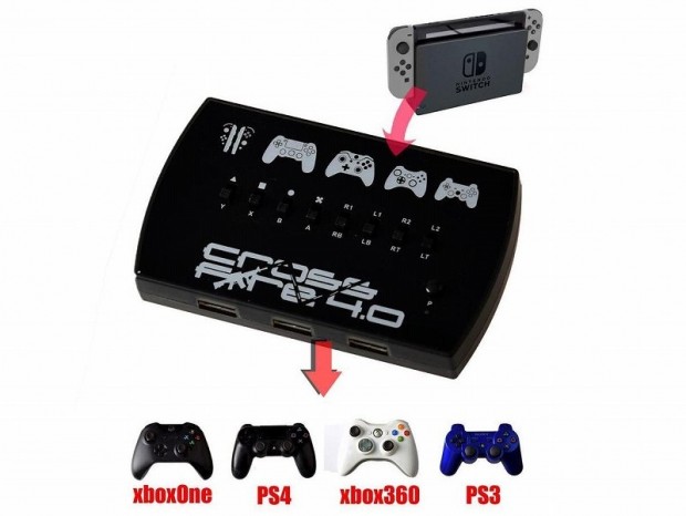 PS4やSwitchでXboxコントローラが使えるコンバータ発売。上位版はマウス・キーボードも接続可