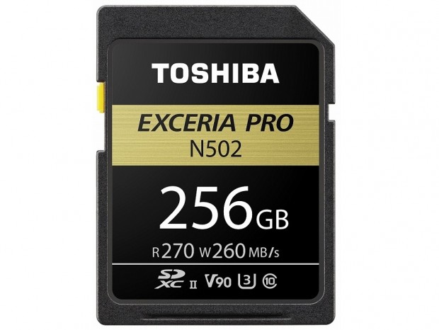 最大転送270MB/s。ビデオスピードクラス90対応SDカード、東芝「EXCERIA PRO N502」