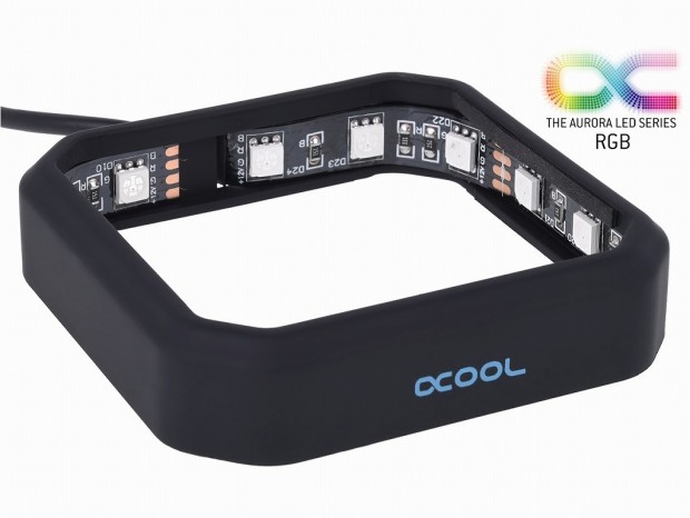 Alphacool、ハイエンド水枕をRGB化する「XPX RGB Frame」などデコレーションアイテム3種