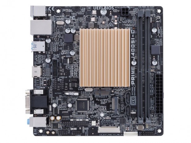 Gemini Lake採用のファンレスMini-ITXマザーボード、ASUS「PRIME J4005I-C」