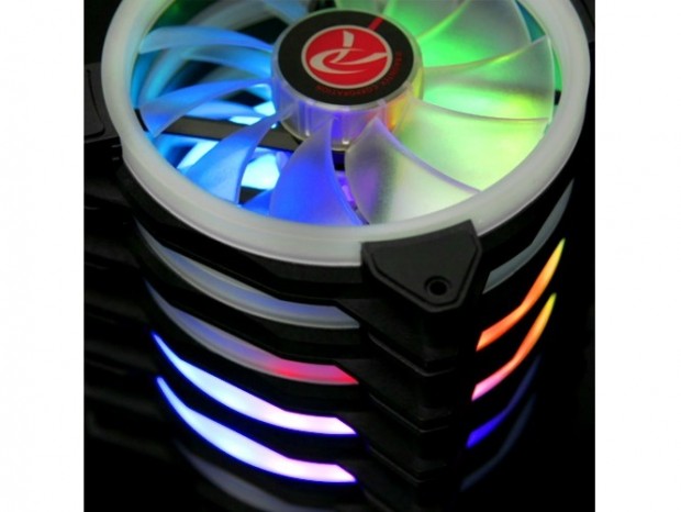 RAIJINTEK、20パターンのライティングを楽しめる140mmファン「IRIS 14 RAINBOW RGB」