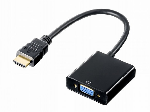 サンワダイレクト、HDMIをD-Subに変換する「HDMI-VGA変換アダプター」発売