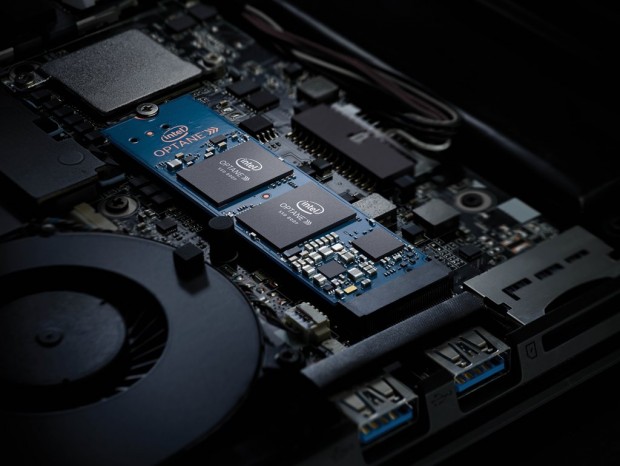 The Intel Optane SSD 800P enables fast system boot, speedy application load times and smooth multitasking. Intel announced its availability in March 2018. (Credit: Intel Corporation)